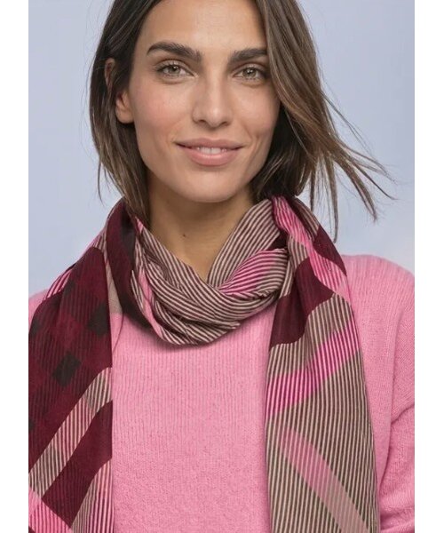 StreetOne Street One Printed Check Modal Longscarf