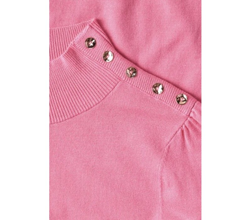 Street One Sweater with Button Detail Warm Blush