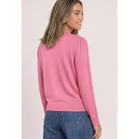 Street One Sweater with Button Detail Warm Blush