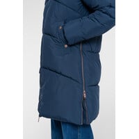 Geisha Jacket Mid Long Side Zip Navy