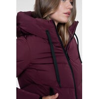 Geisha Jacket Mid Long Burgundy