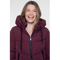 Geisha Jacket Mid Long Burgundy