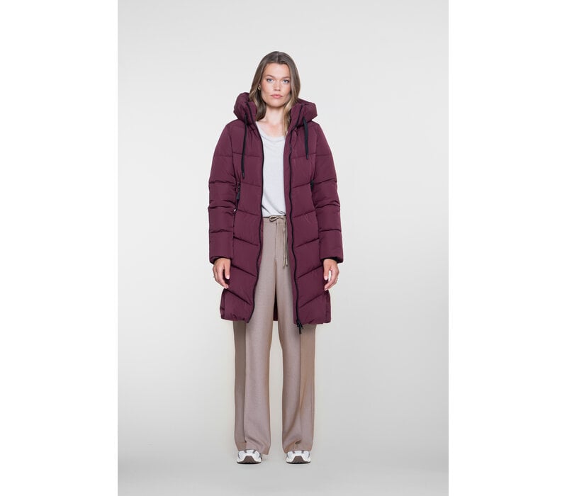 Geisha Jacket Mid Long Burgundy