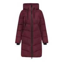 Geisha Jacket Mid Long Burgundy