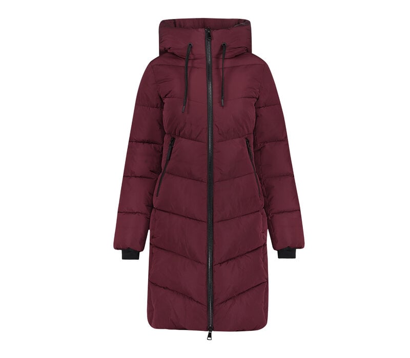 Geisha Jacket Mid Long Burgundy