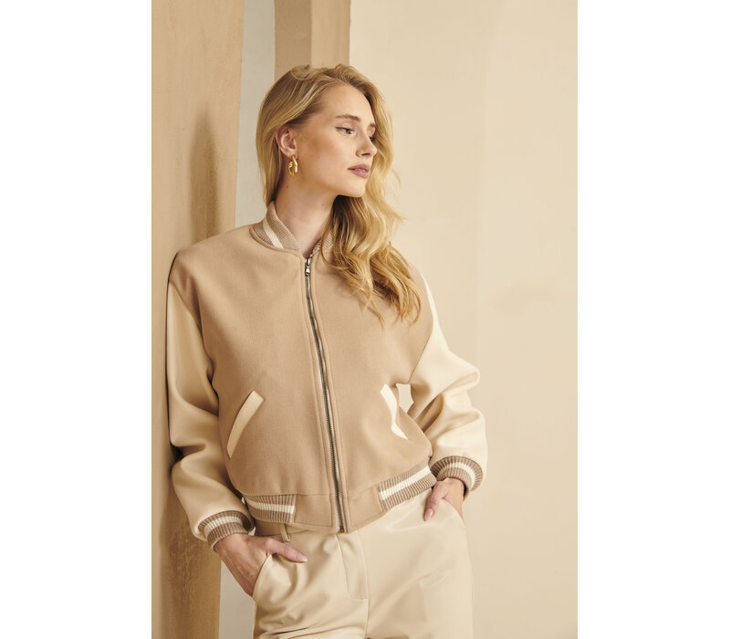 Smashed Lemon Jacket Dark Sand Off White