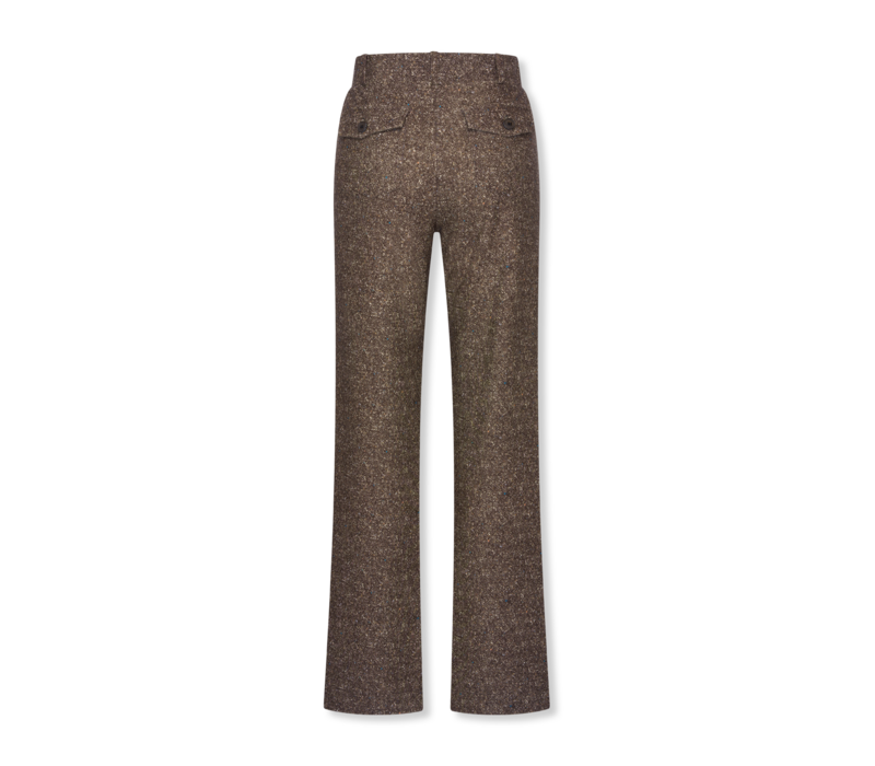 Helena Hart Broek Soul Lano Lurex Donegal Tweed Choco