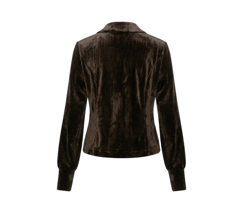 Helena Hart Blazer Lora Velour Choco