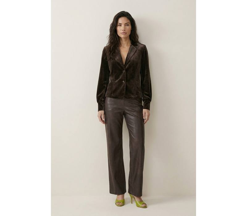 Helena Hart Blazer Lora Velour Choco