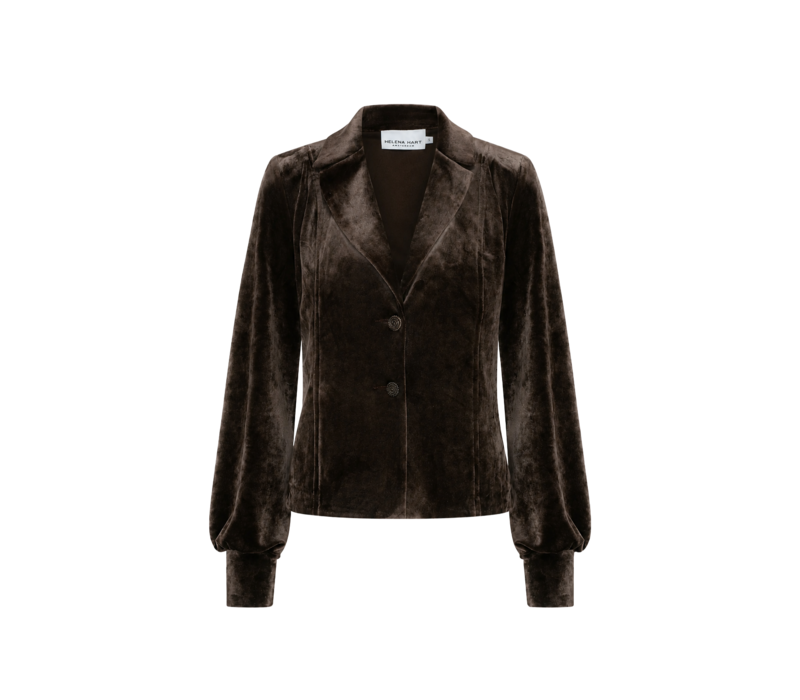 Helena Hart Blazer Lora Velour Choco