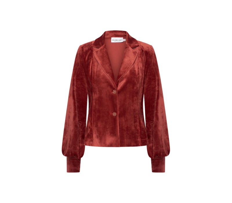Helena Hart Blazer Lora Velour Burned