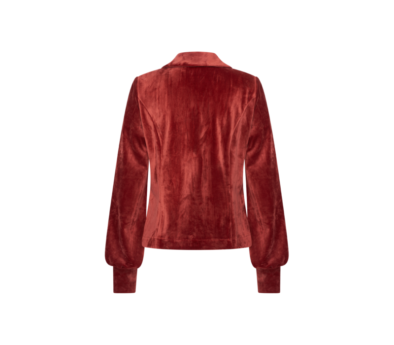 Helena Hart Blazer Lora Velour Burned