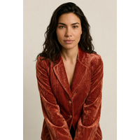Helena Hart Blazer Lora Velour Burned