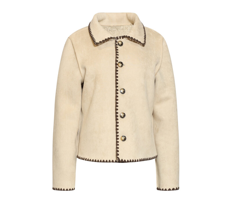Smashed Lemon Coat Reversible Sand