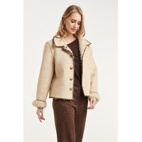 Smashed Lemon Coat Reversible Sand