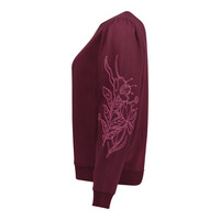 Geisha Sweat Sleeve Embroidery Burgundy