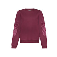 Geisha Sweat Sleeve Embroidery Burgundy
