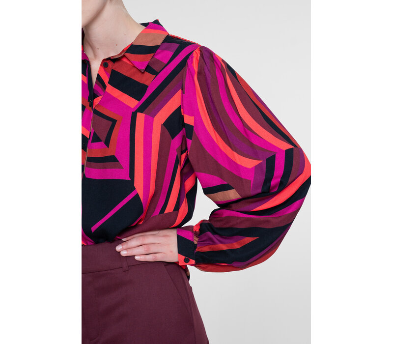 Geisha Blouse Fuchsia