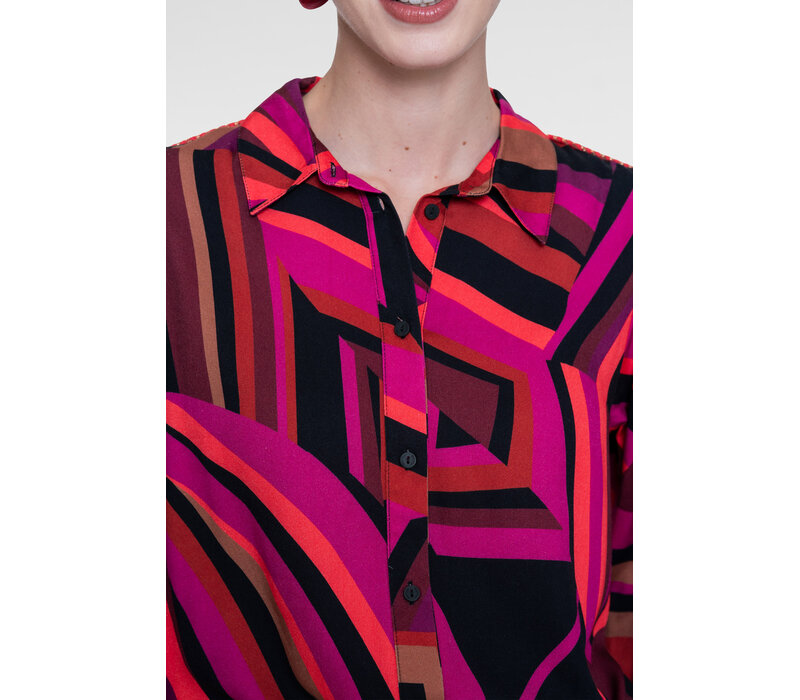 Geisha Blouse Fuchsia