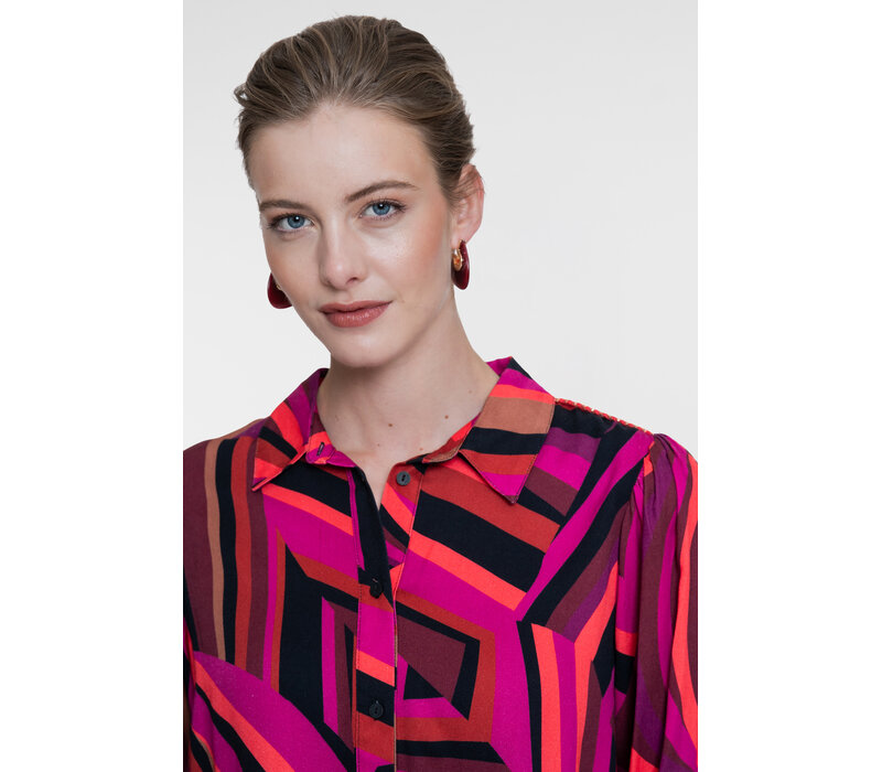Geisha Blouse Fuchsia