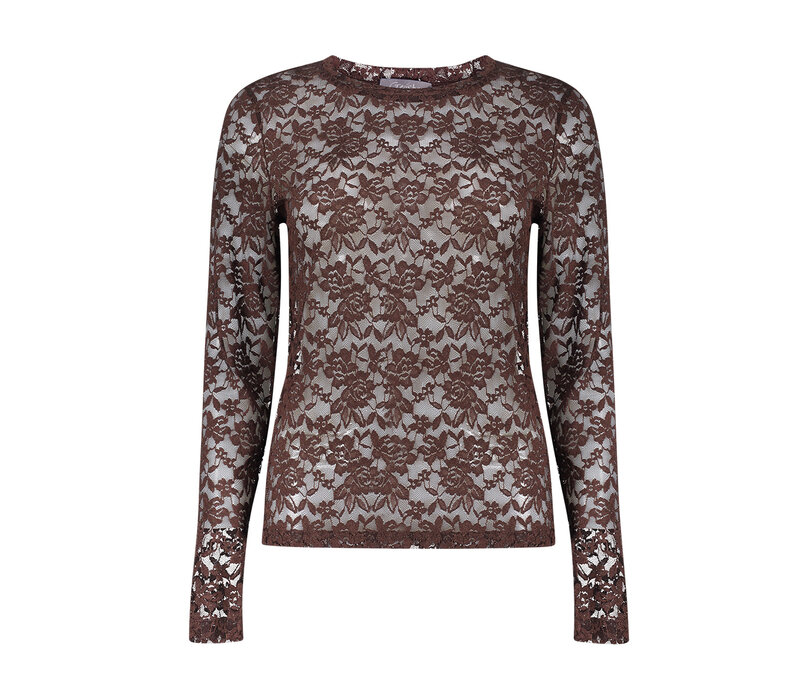 Geisha Top Lace Brown
