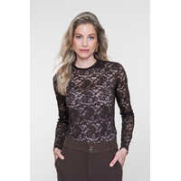 Geisha Top Lace Brown