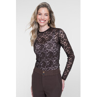 Geisha Top Lace Brown