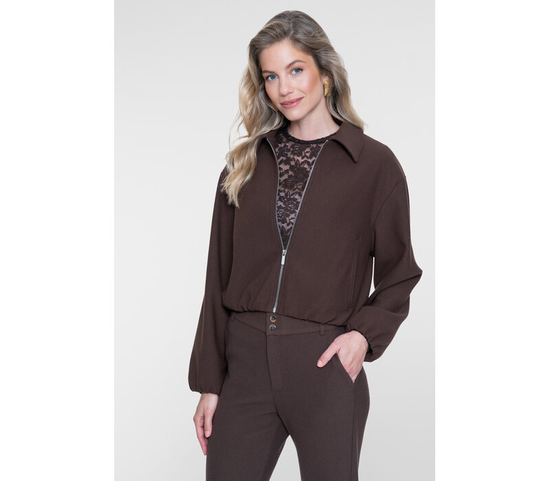 Geisha Top Lace Brown