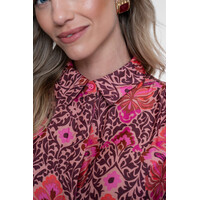 Geisha Blouse Bordeaux