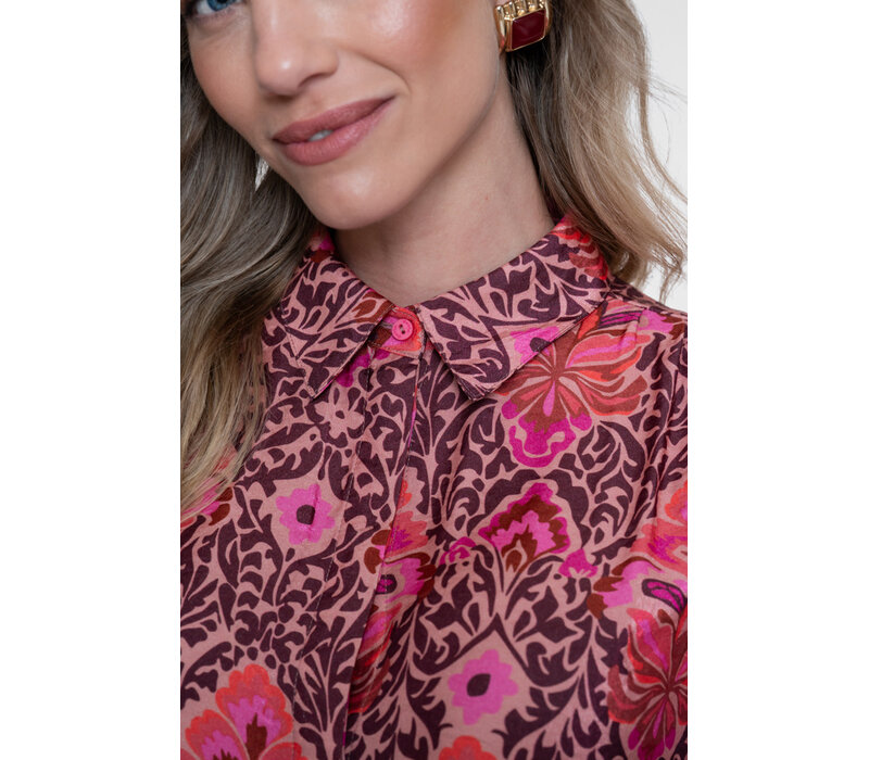 Geisha Blouse Bordeaux