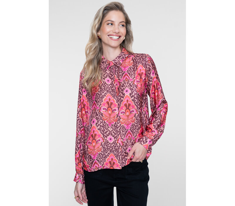 Geisha Blouse Bordeaux