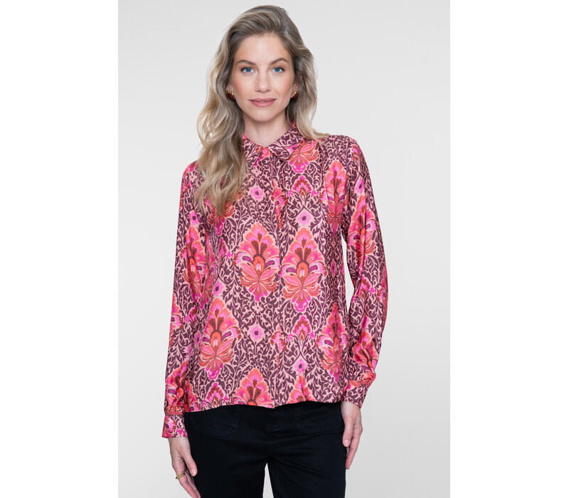 Geisha Blouse Bordeaux
