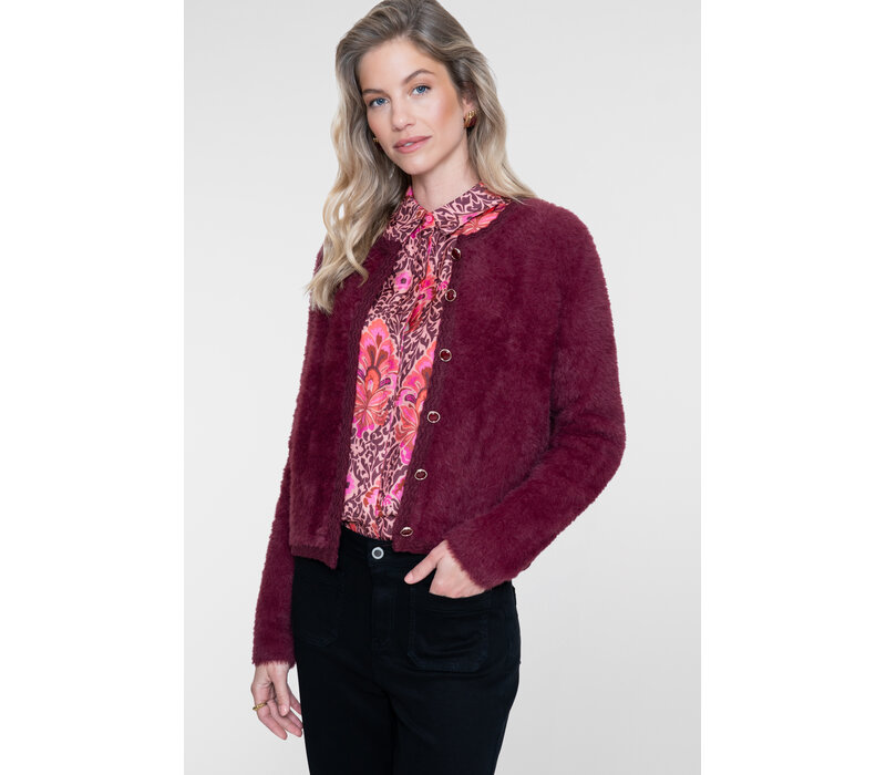 Geisha Blouse Bordeaux