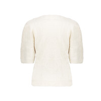 Geisha Pullover Hairy Shortsleeves Off White
