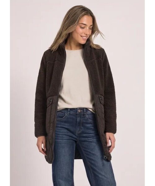 Street One Street One Mat Mix Teddy Coat w. Quilting