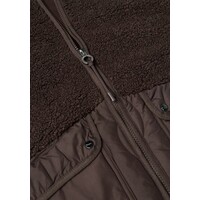 Street One Mat Mix Teddy Coat w. Quilting Auburn Brown