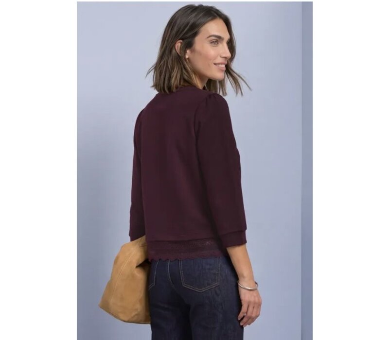 Street One Style with Lace Cuff Rustic Rouge