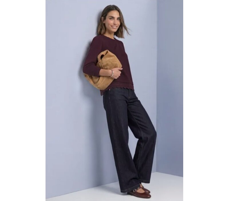 Street One Style with Lace Cuff Rustic Rouge