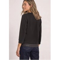 Street One Style with Lace Cuff Black Coffee