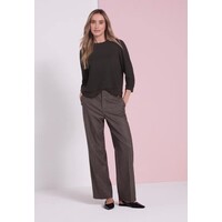 Street One Style with Lace Cuff Black Coffee