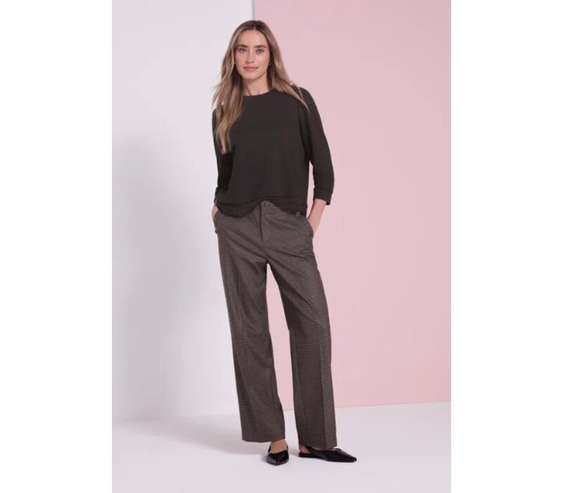 Street One Style with Lace Cuff Black Coffee