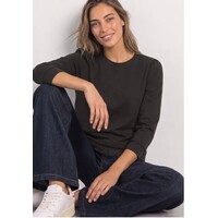 Street One Style with Lace Cuff Black Coffee