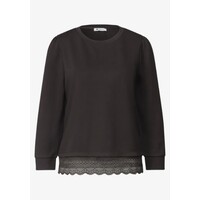 Street One Style with Lace Cuff Black Coffee