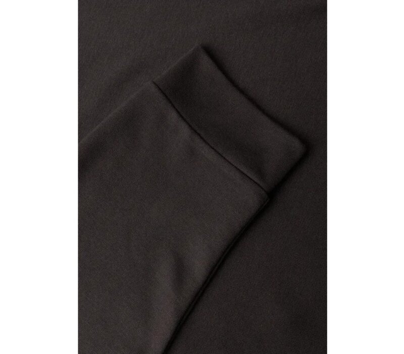 Street One Style with Lace Cuff Black Coffee