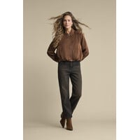 Red Button Avy Satin Caramel