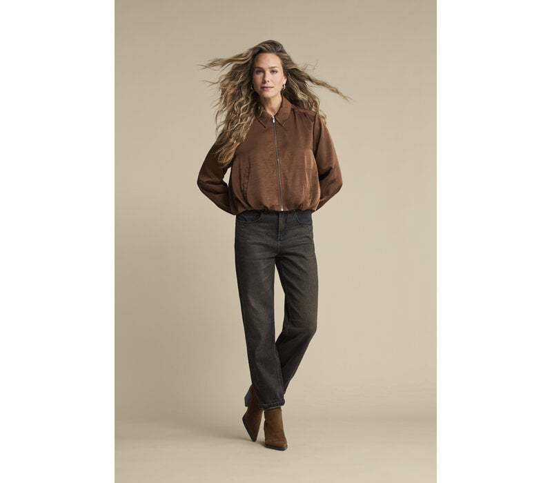 Red Button Avy Satin Caramel