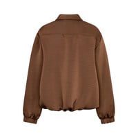Red Button Avy Satin Caramel