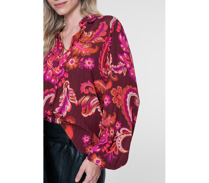 Geisha Blouse Fuchsia