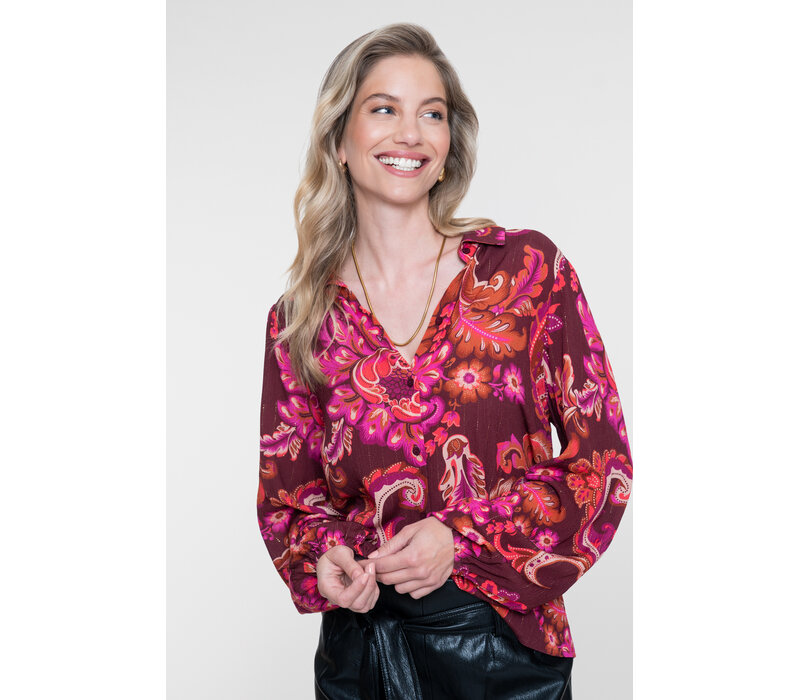 Geisha Blouse Fuchsia