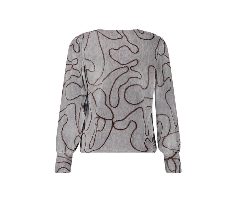 Geisha Blouse Grey